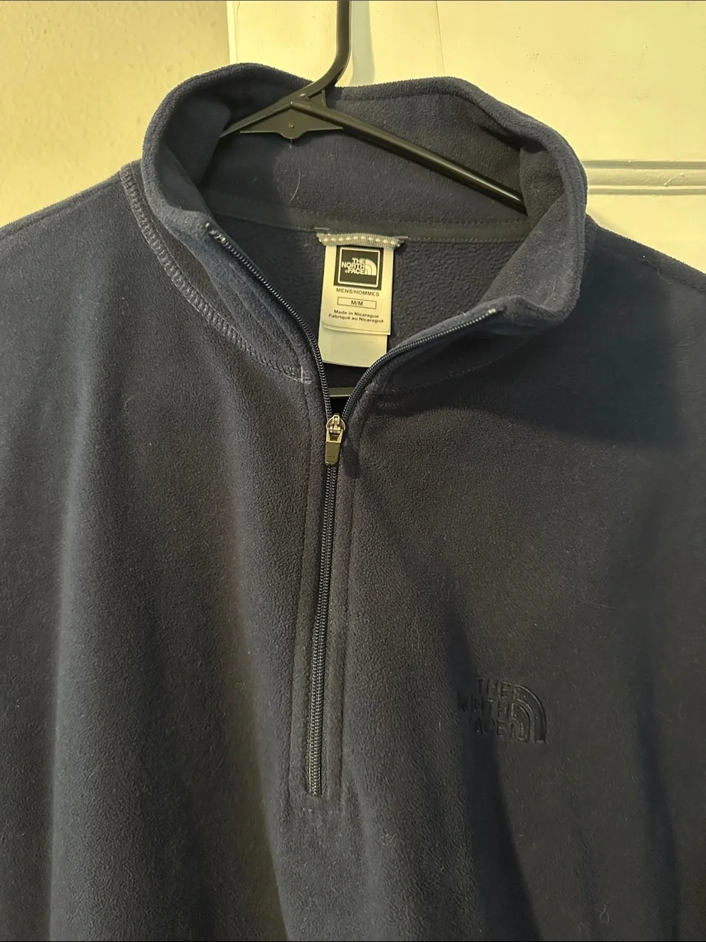 The North Face Men's Navy Half-Zip Fleece Pullover